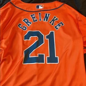 Houston Astro’s grinke jersey large